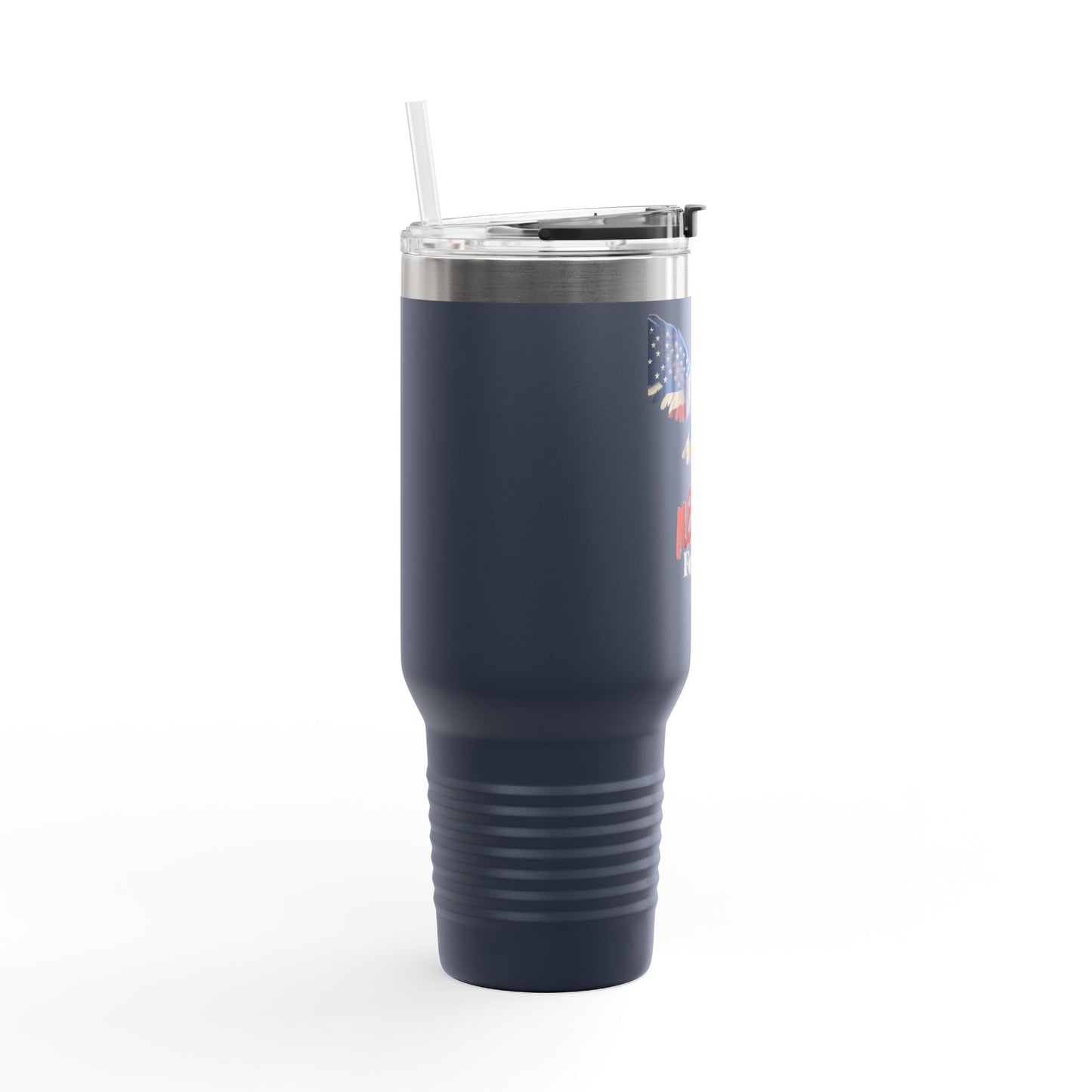 Never Forget Patriotic Eagle – 40oz Insulated Travel Mug