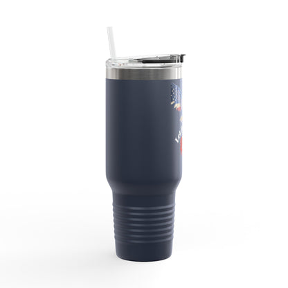 Let Freedom Ring Patriotic Eagle on a 40oz tumbler