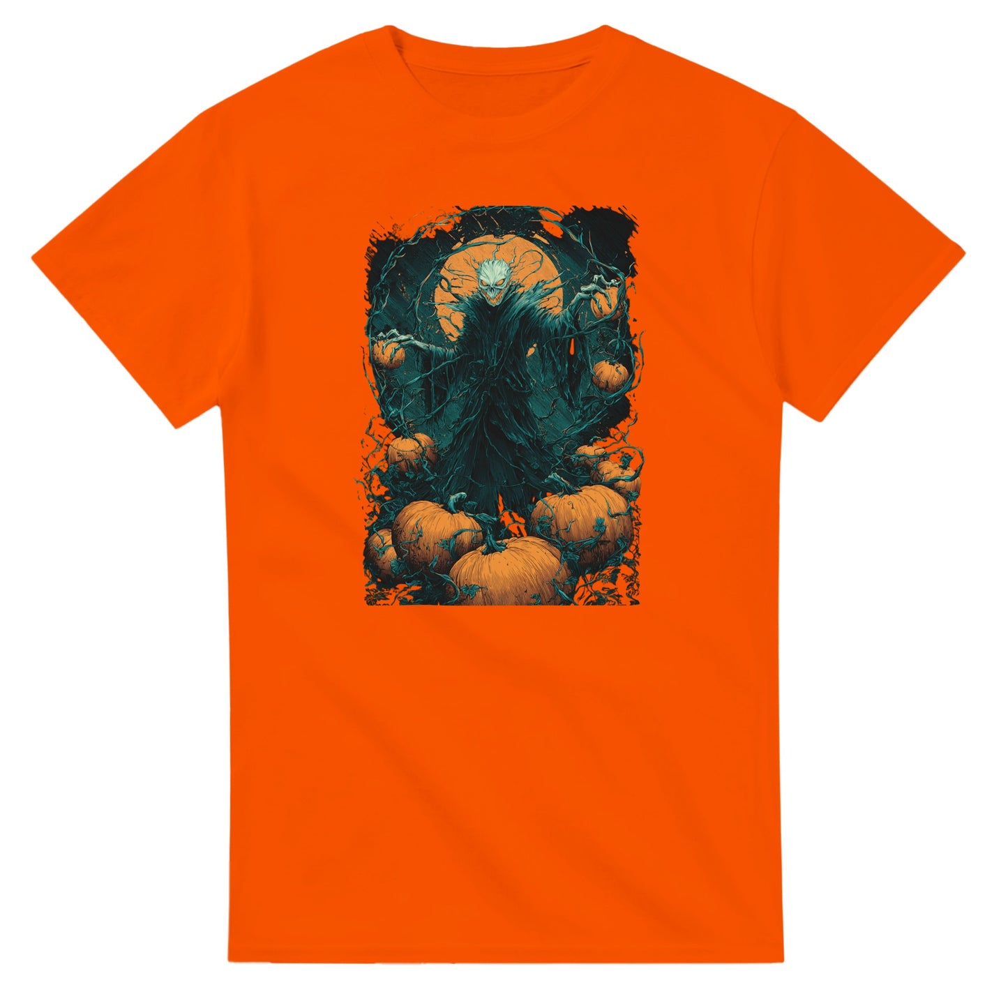 Spooky Pumpkin King on a Heavyweight T-shirt
