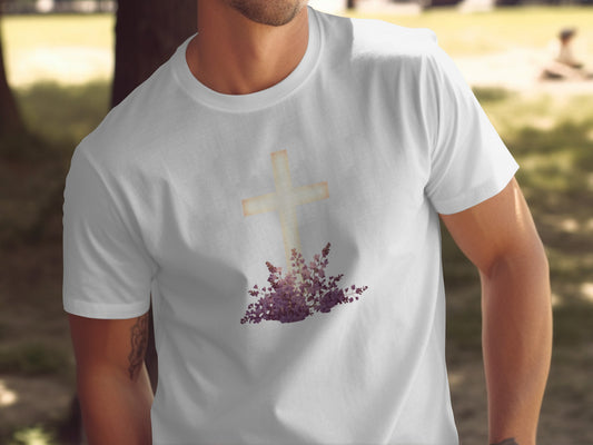 Shining Cross Floral Print Unique Style product type

Christian T-Shirt, Religious Apparel, Cross Design, Faith Clothing, Graphic Tee, Floral Print, Purple Flowers, Spiritual Gift, Unisex T-Shirt, Casual Top, Summer Fashion, Everyday Wear, Inspirational Top, Worship Attire, Easter Outfit, Church Wear, Unique Design, Statement Tee, Modern Christian, Bloom Cross