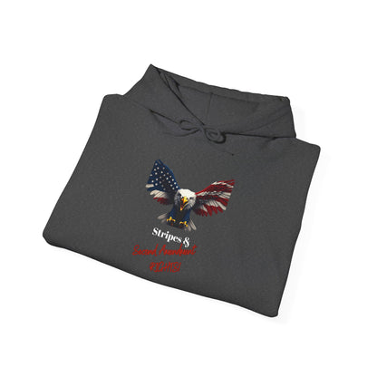 Stars & 2nd Amendment Rights Patriotic Eagle on a Pullover Hoodie