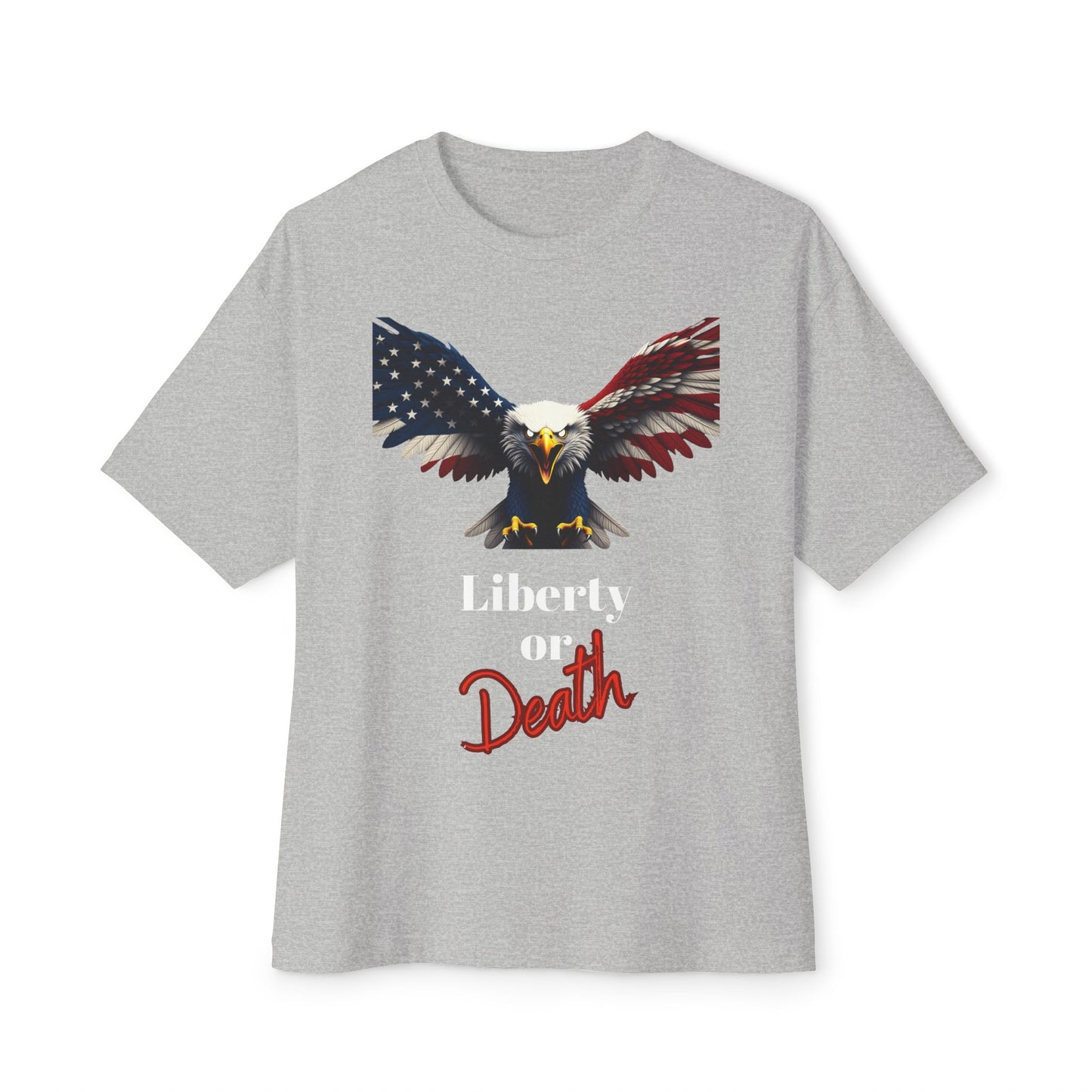 Liberty Or Death Patriotic Eagle on a Premium Tee
