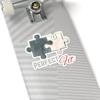 Perfect Fit Puzzle Piece Skateboard Sticker