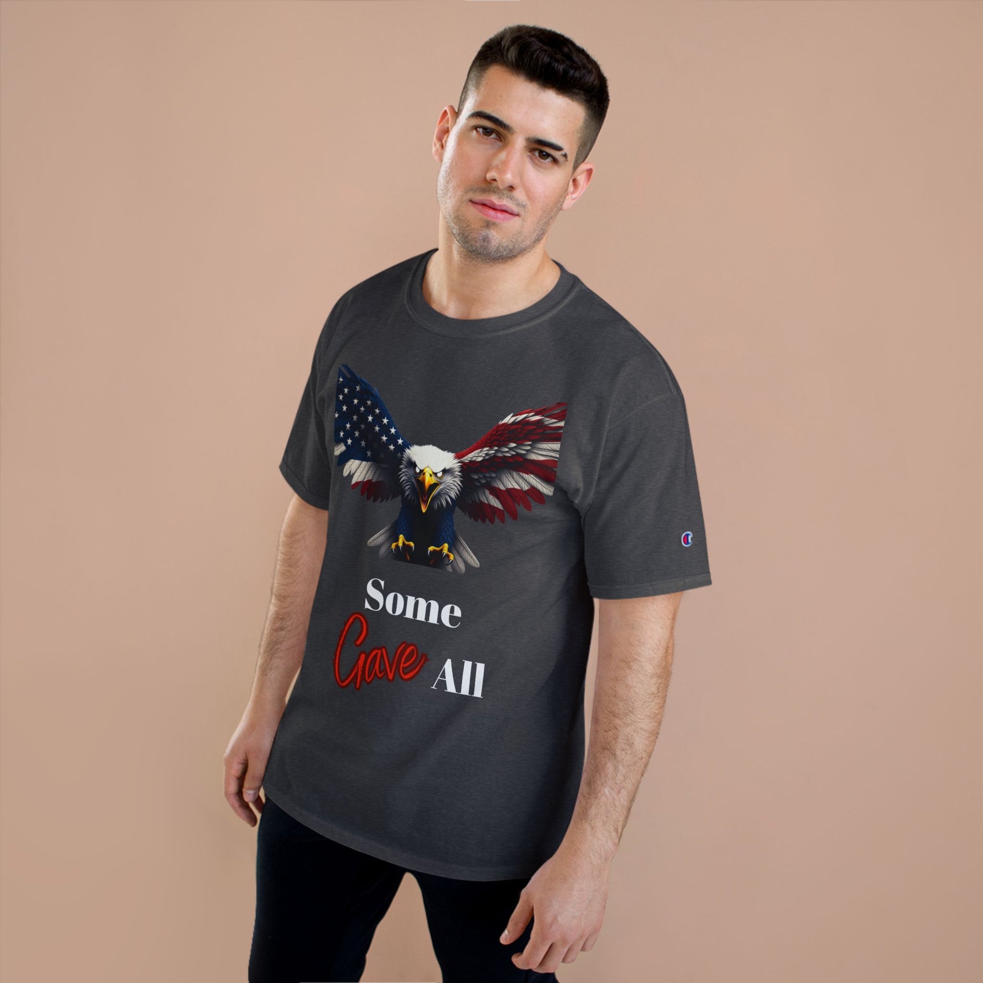 Some Gave All Patriotic Eagle on a Champion T-shirt
