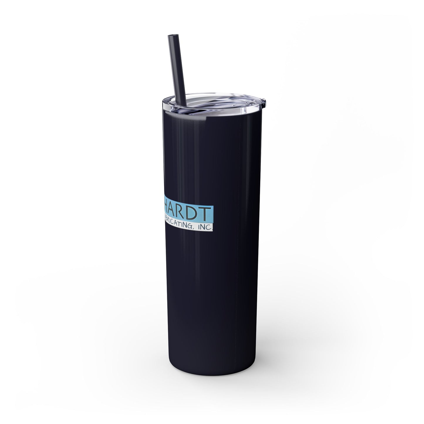 Burghardt Metal Fabricating, Inc., logo on a 20oz Skinny Tumbler