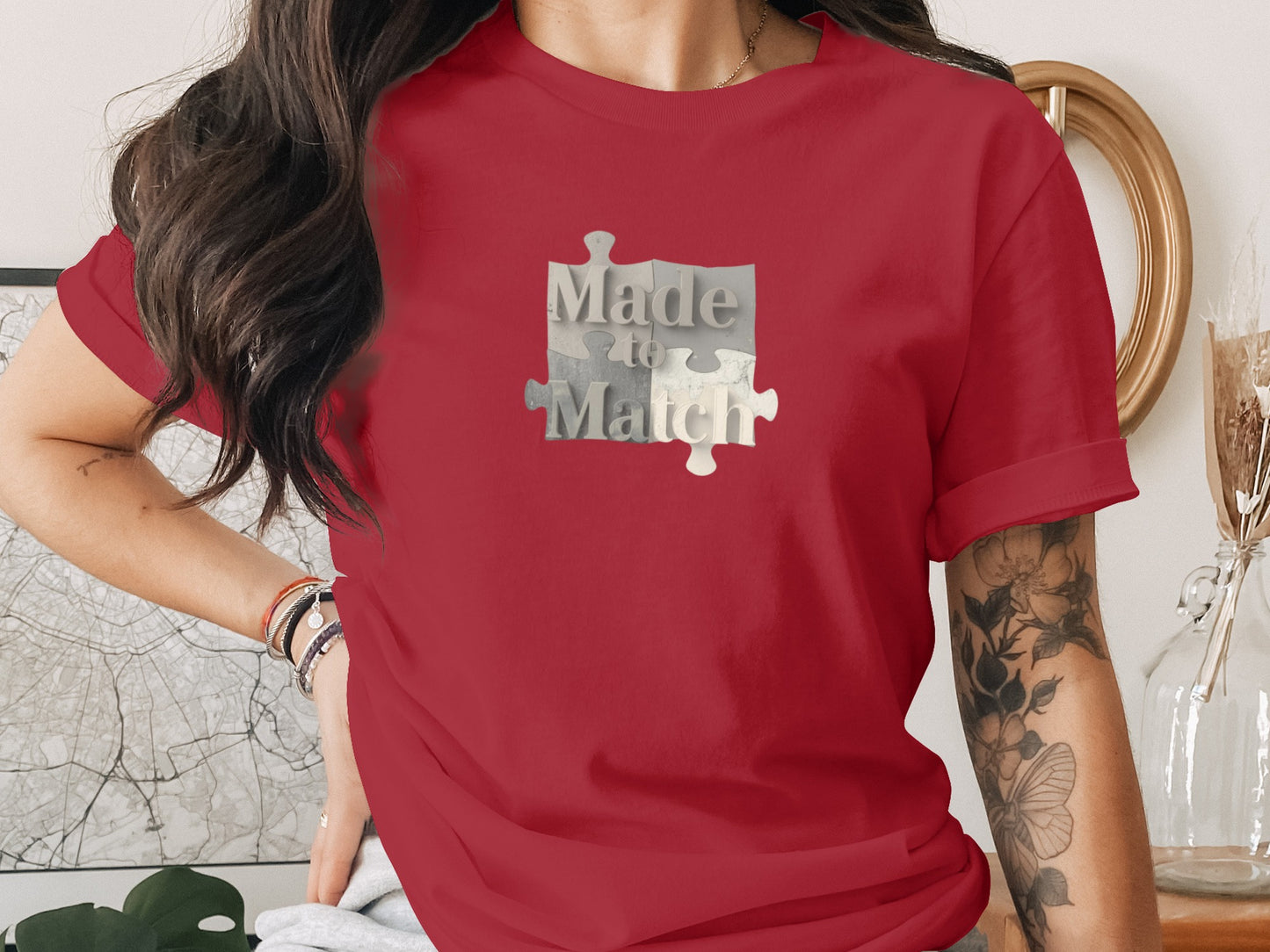 Made to Match Jigsaw Puzzle Graphic T-Shirt