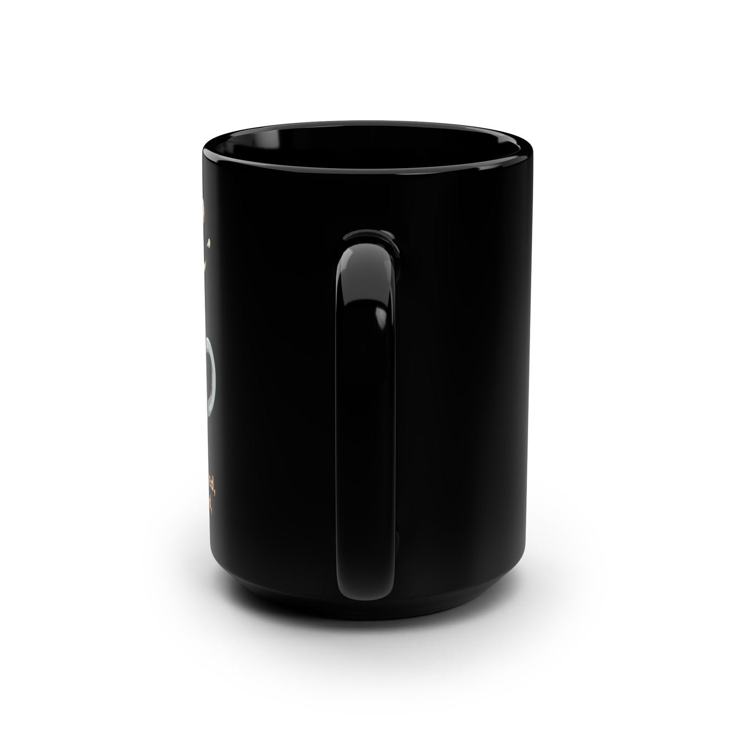 Monday Knocked, COFFEE Said, I'll Answer on a Black Mug 15oz