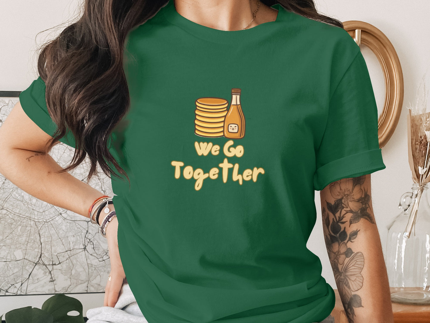 We Go Together Pancake and Syrup Graphic Shirt