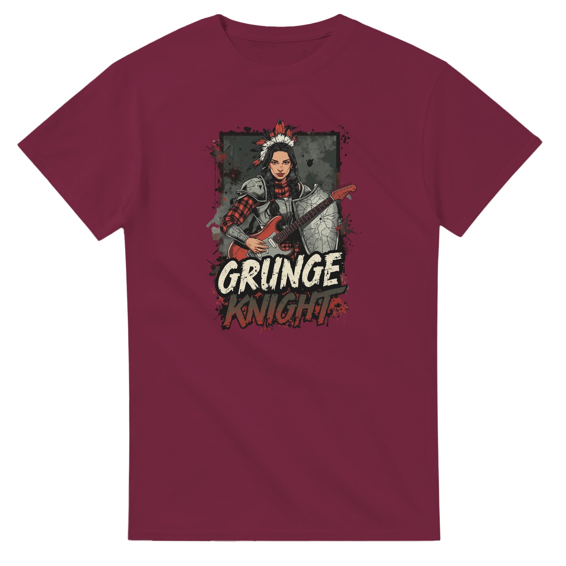 Grunge Knight graphic design on a Heavyweight T-shirt