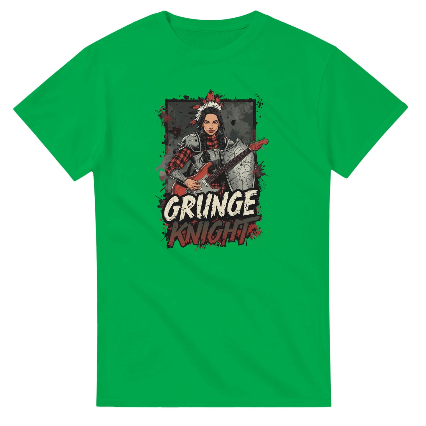 Grunge Knight graphic design on a Heavyweight T-shirt