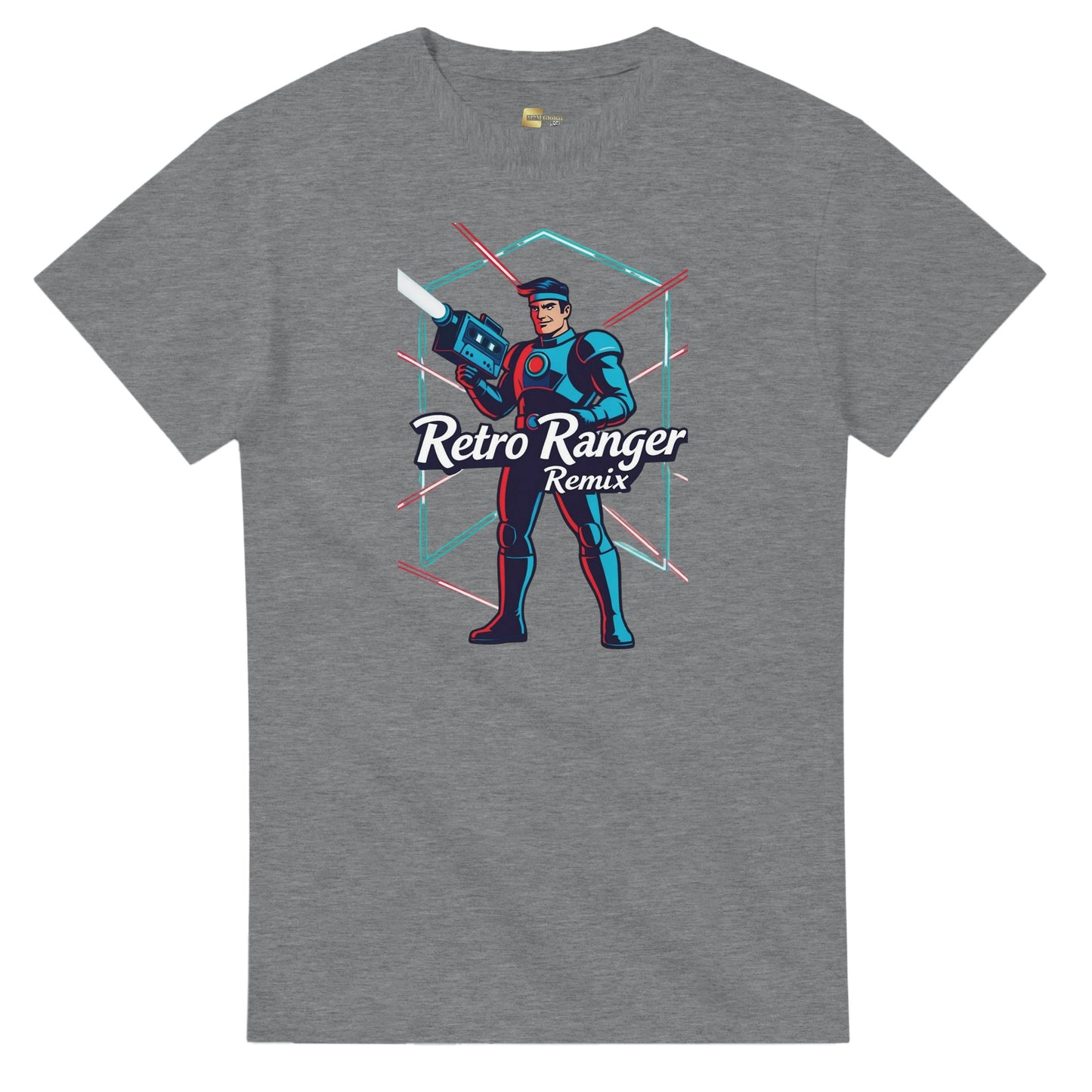 Retro Ranger Remix graphic design on a Heavyweight T-shirt