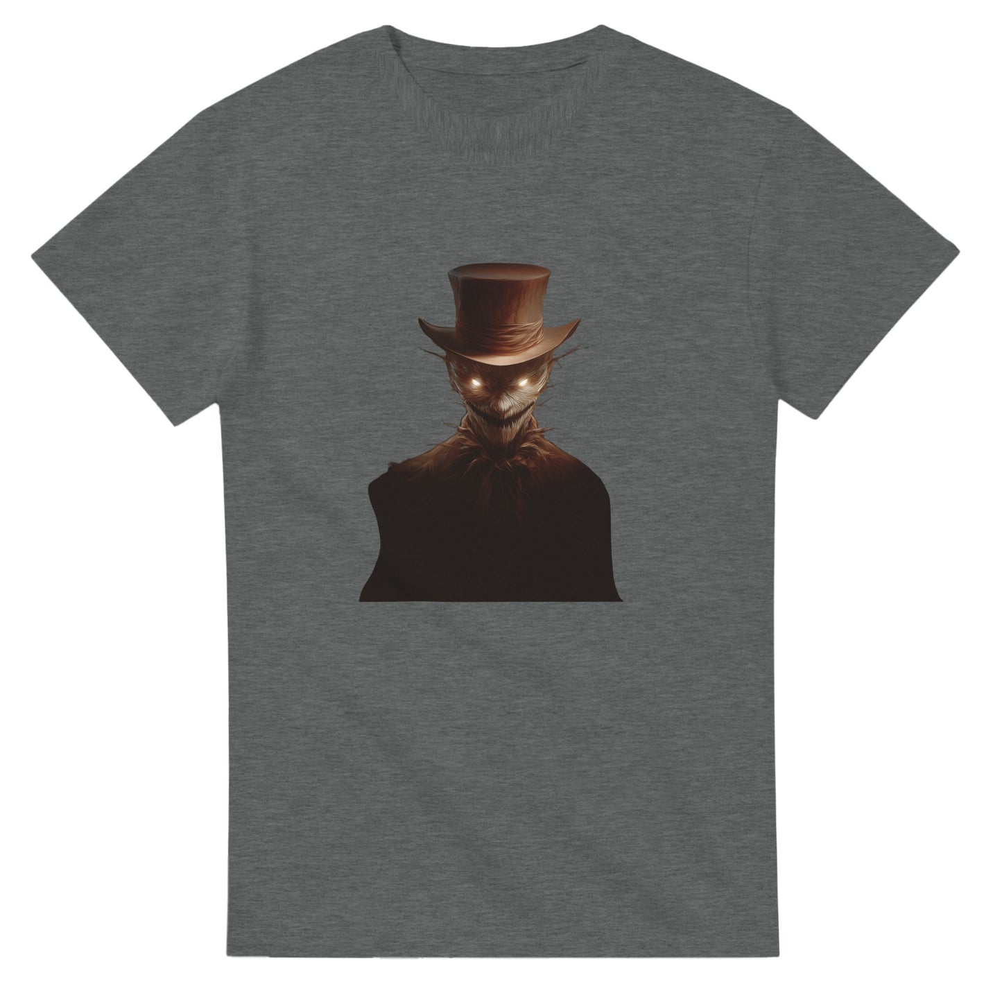 Mysterious Scarecrow Glowing Eyes on a Heavyweight T-shirt