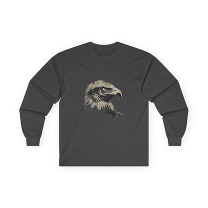 Heritage Eagle Head on a Long-Sleeve Tee
