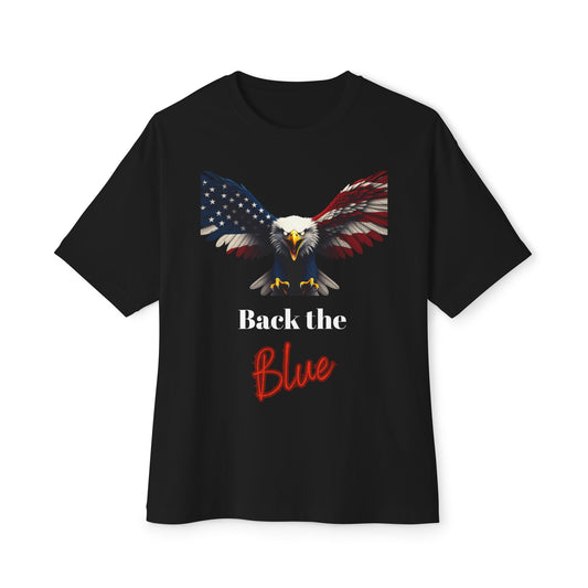 Back The Blue Patriotic Eagle on a Premium Tee