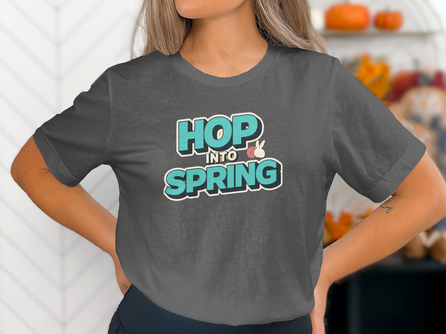 HOP INTO SPRING cute bunny egg design product type