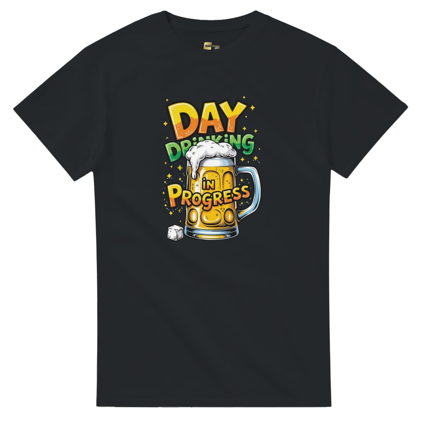 Day Drinking in Progress on a Heavyweight T-Shirt