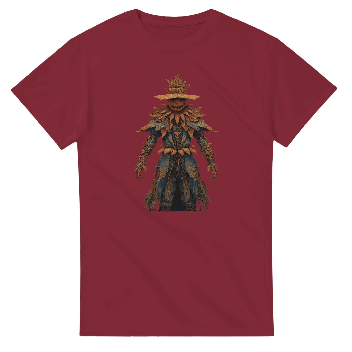 Haunted Harvest Scarecrow on a Heavyweight T-shirt