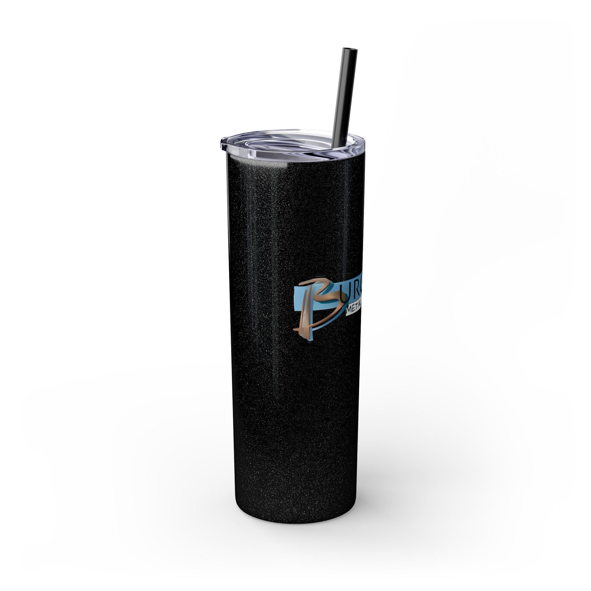 Burghardt Metal Fabricating, Inc., logo on a 20oz Skinny Tumbler