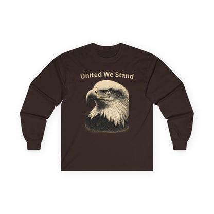 United We Stand text on a Long-Sleeve Tee