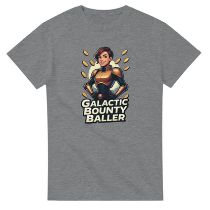 Galactic Bounty Baller graphic design on a Heavyweight T-shirt