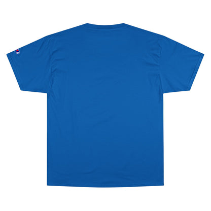 Home of the Brave text above an eagle head on a Champion Tee