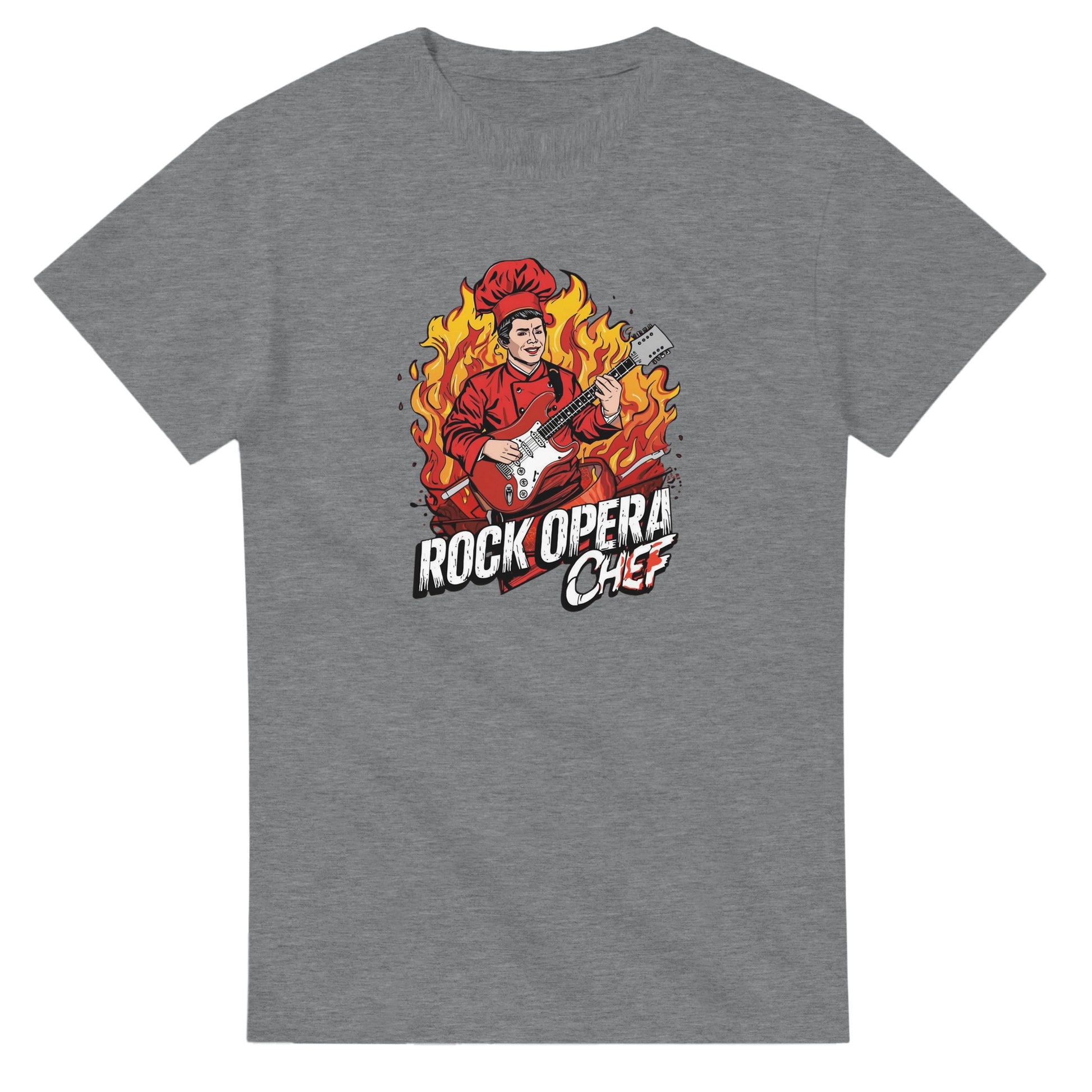 Rock Opera Chef graphic design on a Heavyweight T-shirt