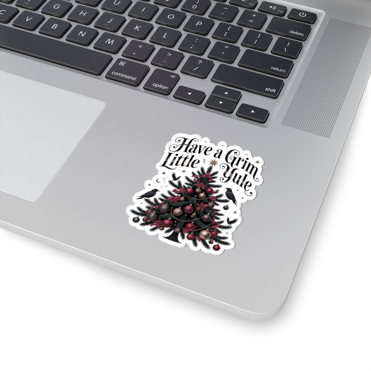 Have a Grim Little Yule on Kiss-Cut Stickers