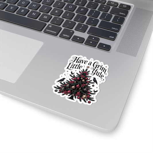 Have a Grim Little Yule on Kiss-Cut Stickers