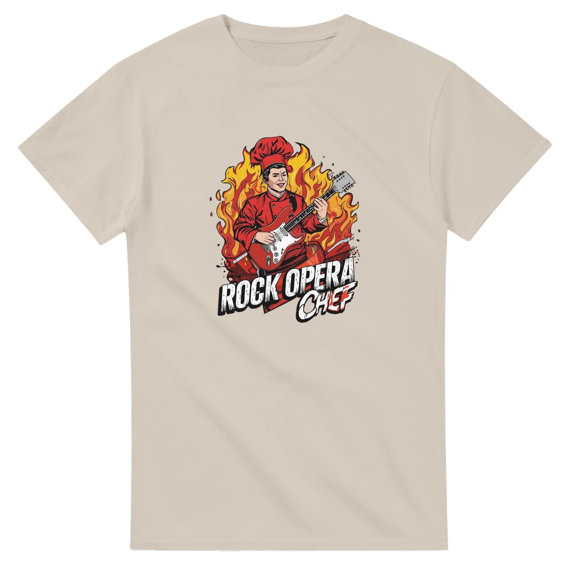 Rock Opera Chef graphic design on a Heavyweight T-shirt