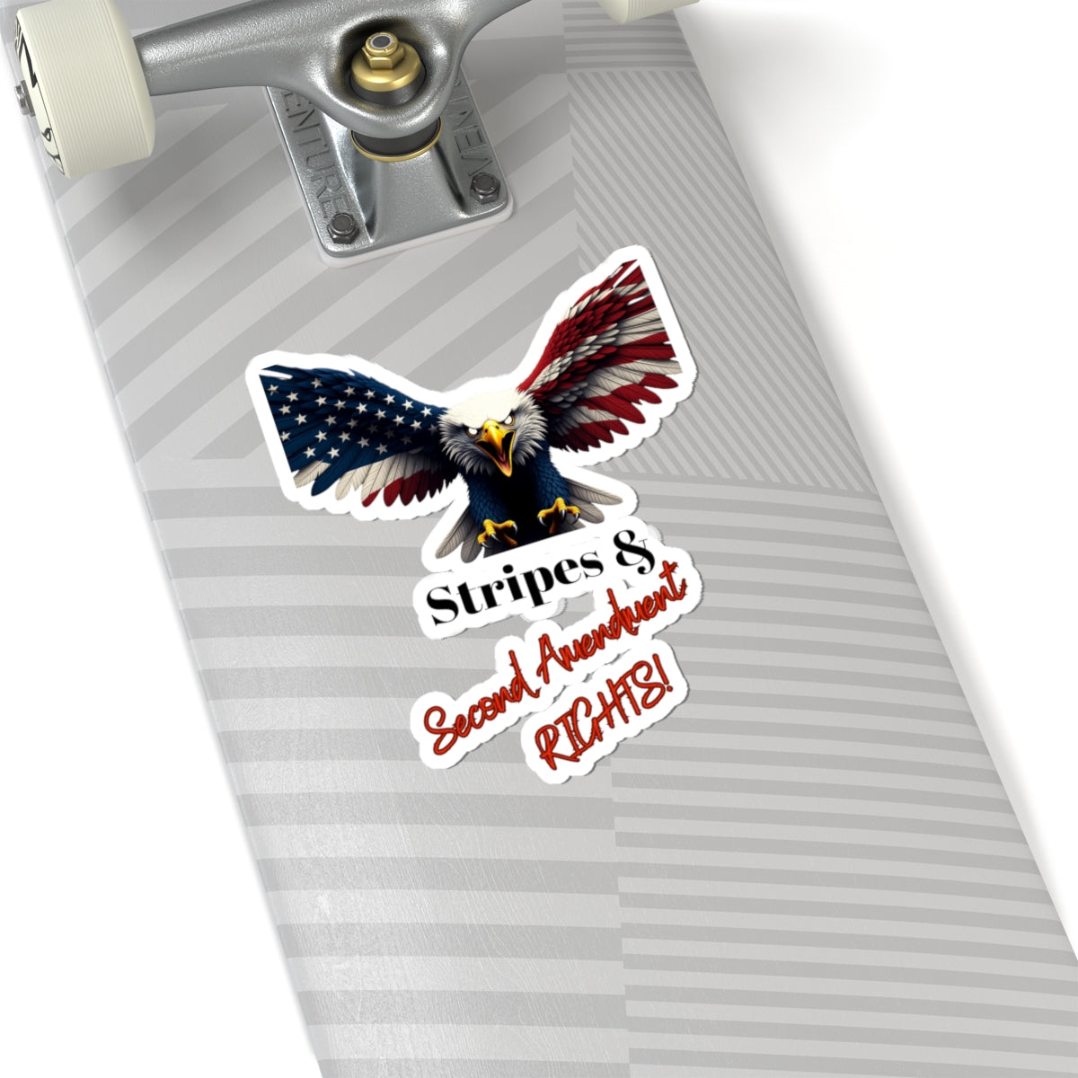 Stars & 2nd Amendment Rights Patriotic Eagle on a Kiss-Cut Stickers