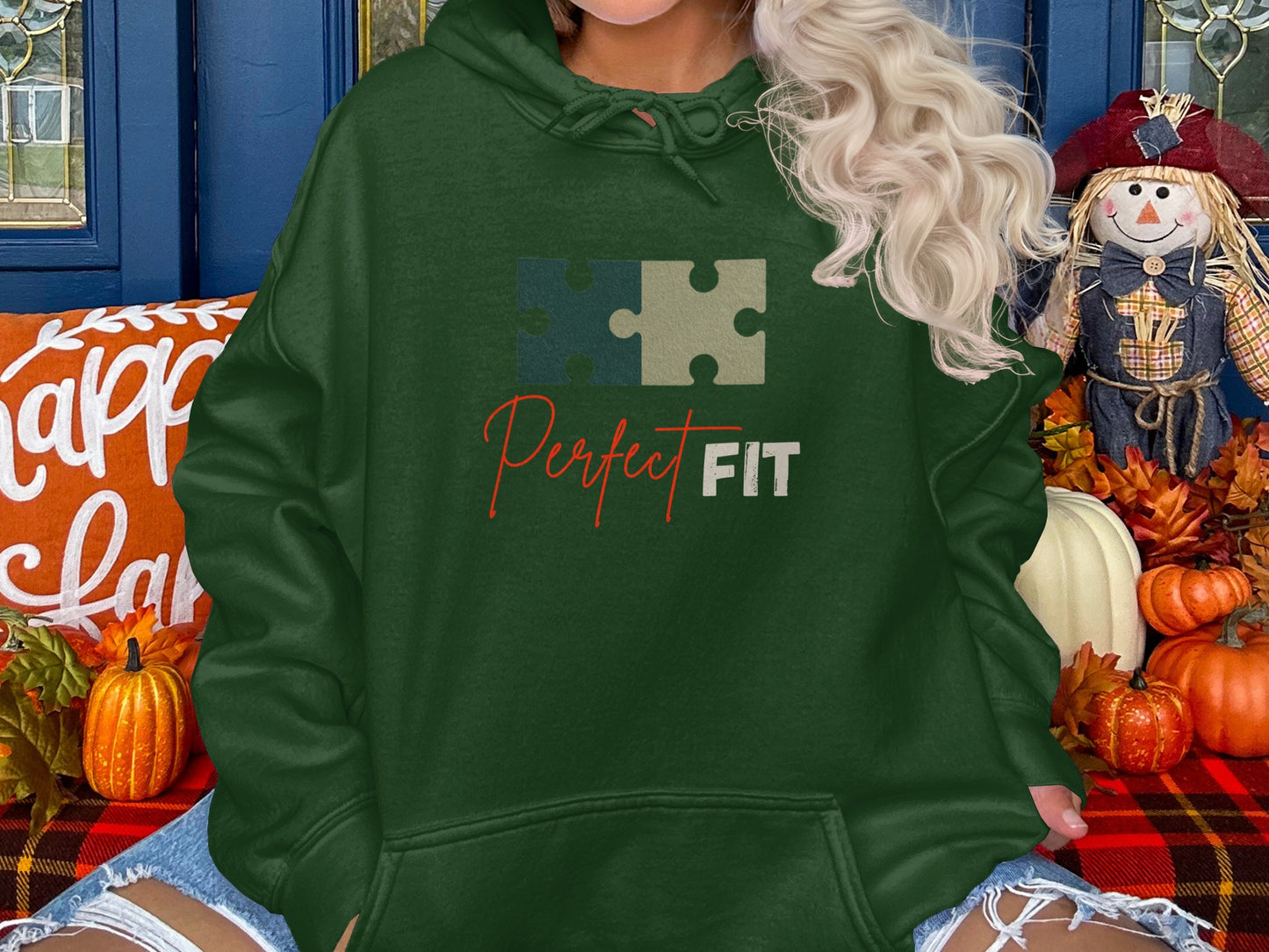 Perfect Fit Puzzle Piece Design Hoodie for Comfortable Wear