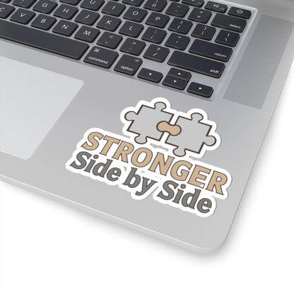 Stronger Side by Side Puzzle Piece Sticker Product