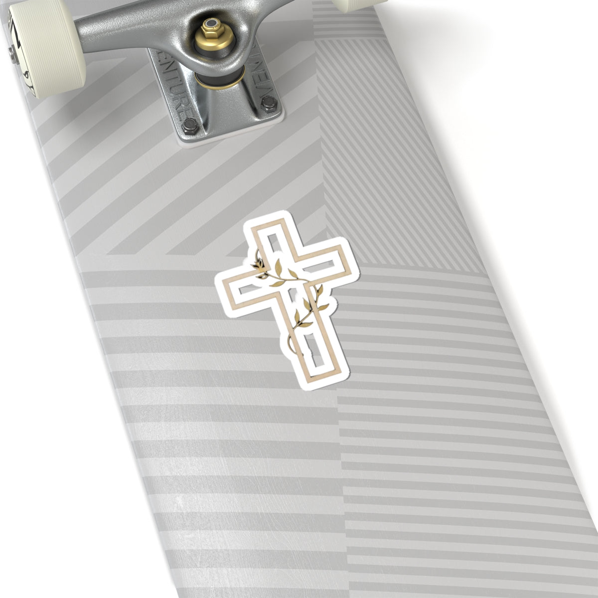 Christian Cross Vine Design Spiritual Faith Sticker product type