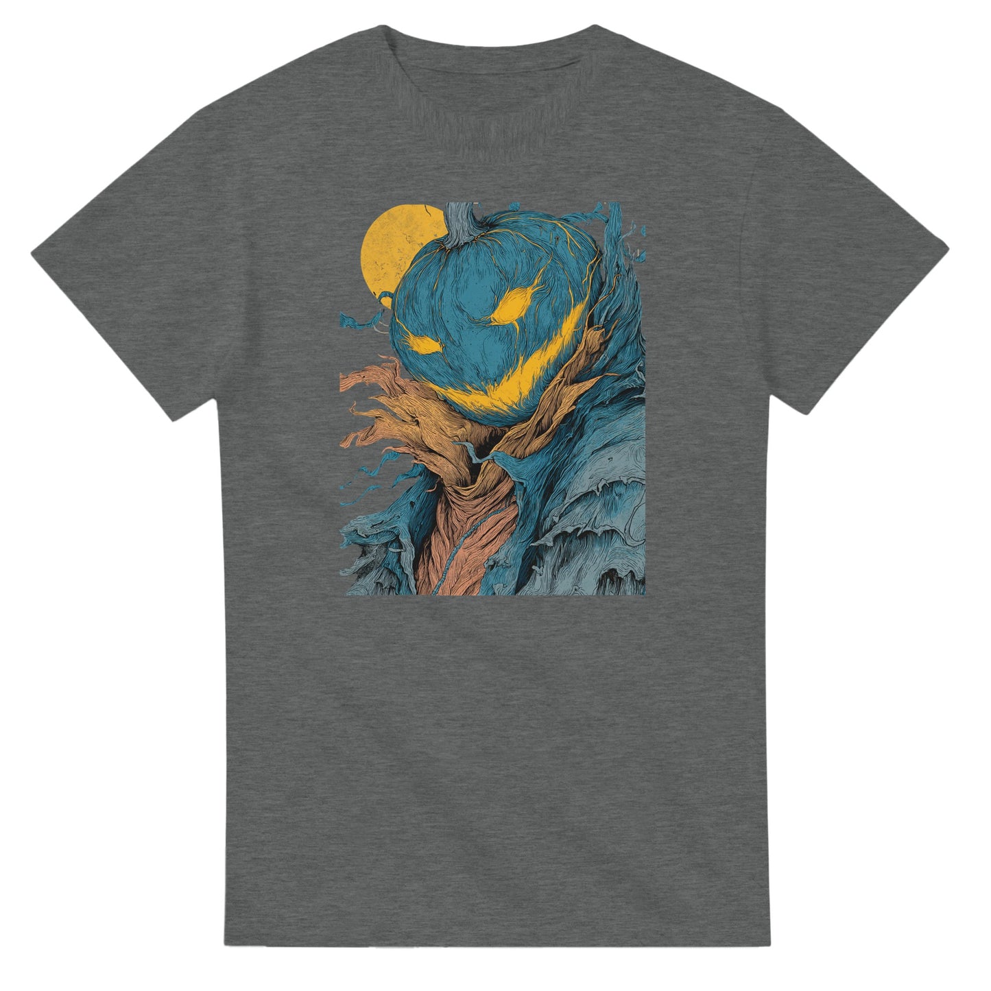 Mysterious Jack-o'-Lantern on a Heavyweight T-shirt