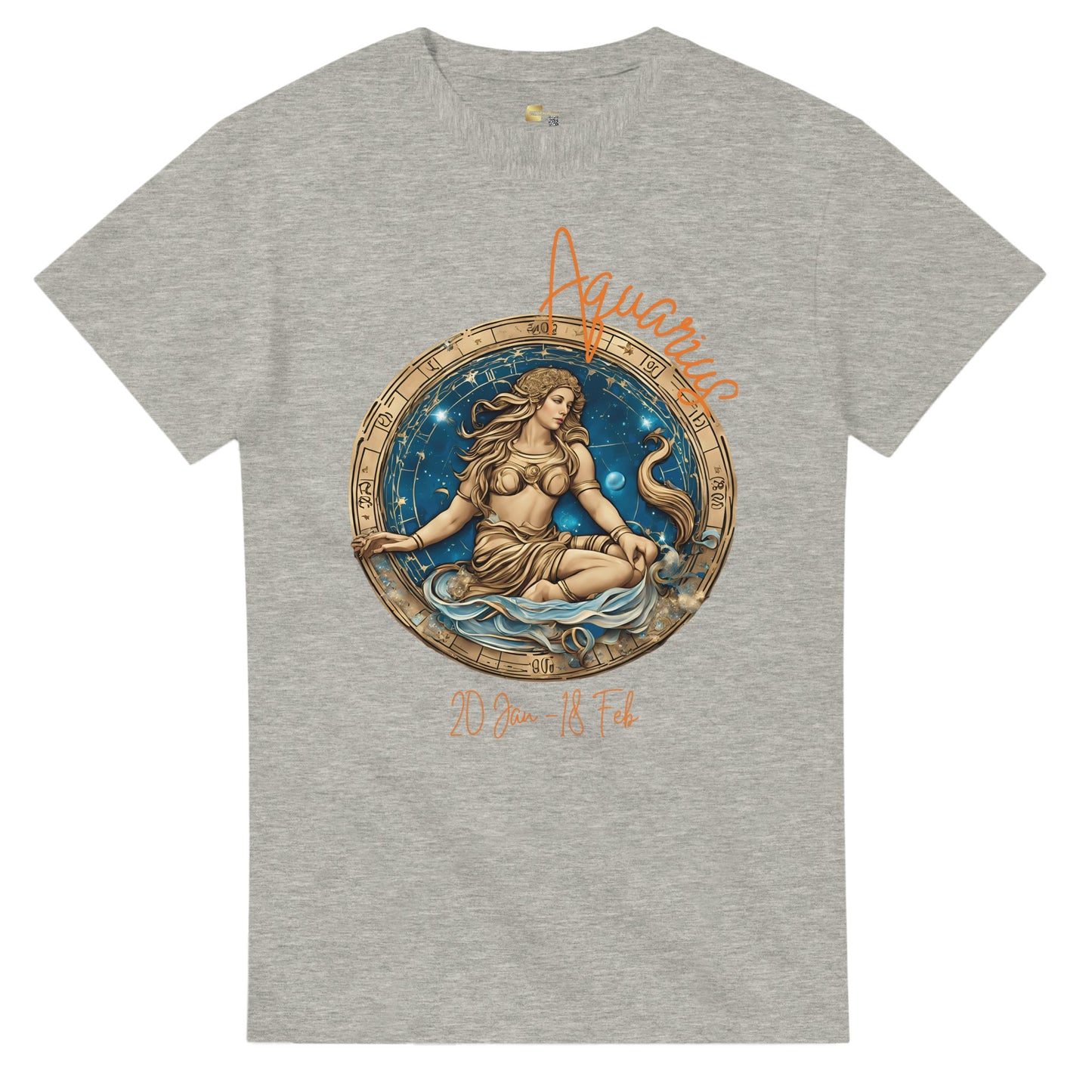heavyweight crewneck t-shirt Astrology Aquarius vision personalized