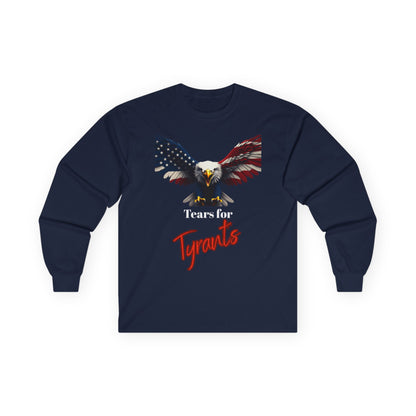 Tears For Tyrants Patriotic Eagle on a long sleeve tee