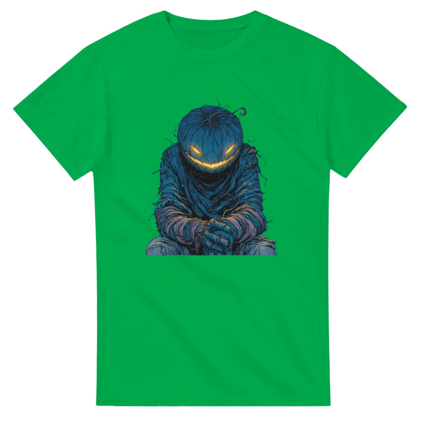 Midnight Jack-o'-Lantern on a Heavyweight T-shirt