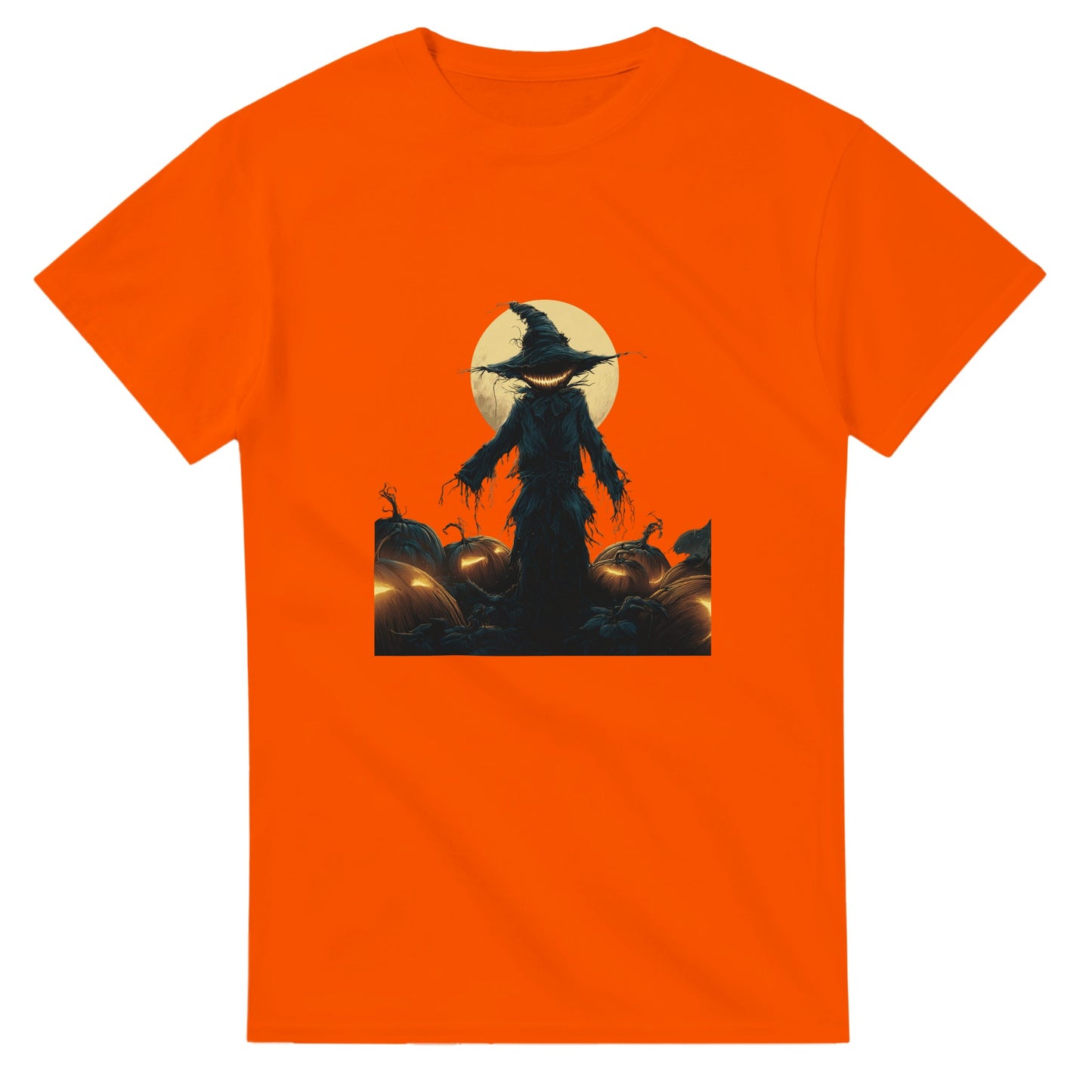 Jack-o'-Lantern Smile on a Heavyweight T-shirt