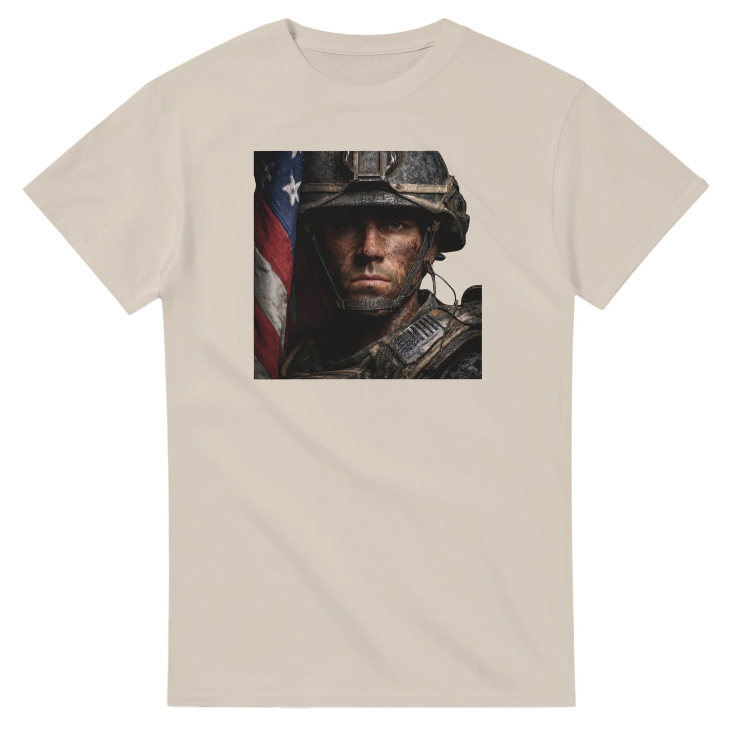 Patriotic Spirit Classic Fit on a heavyweight t-shirt