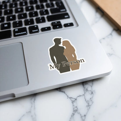 My Person Couple Silhouette Sticker for Laptops and More
