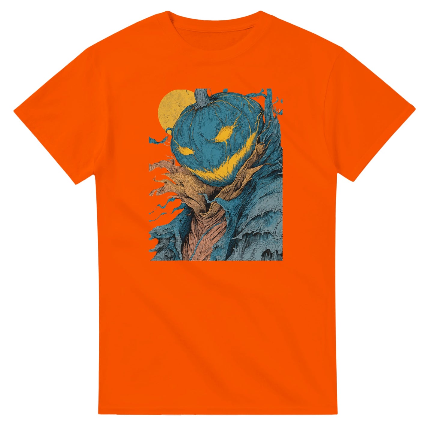 Mysterious Jack-o'-Lantern on a Heavyweight T-shirt