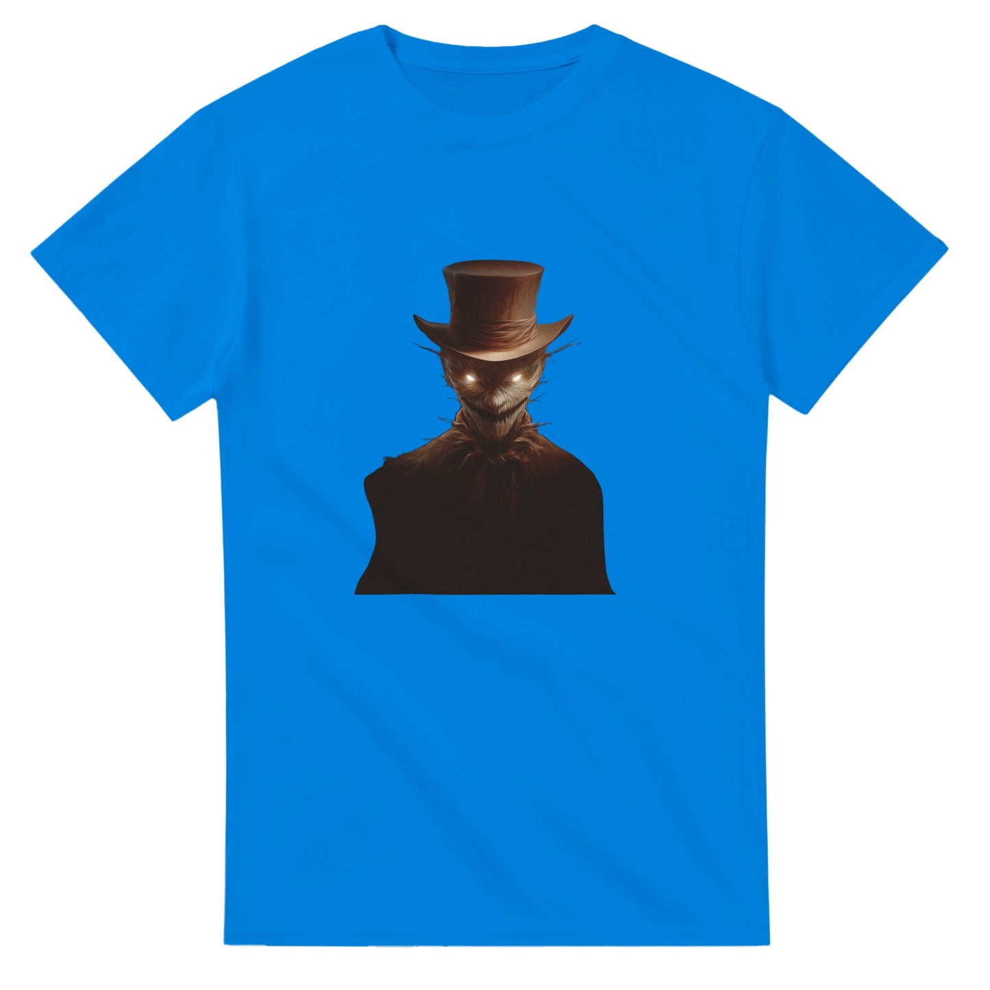 Mysterious Scarecrow Glowing Eyes on a Heavyweight T-shirt