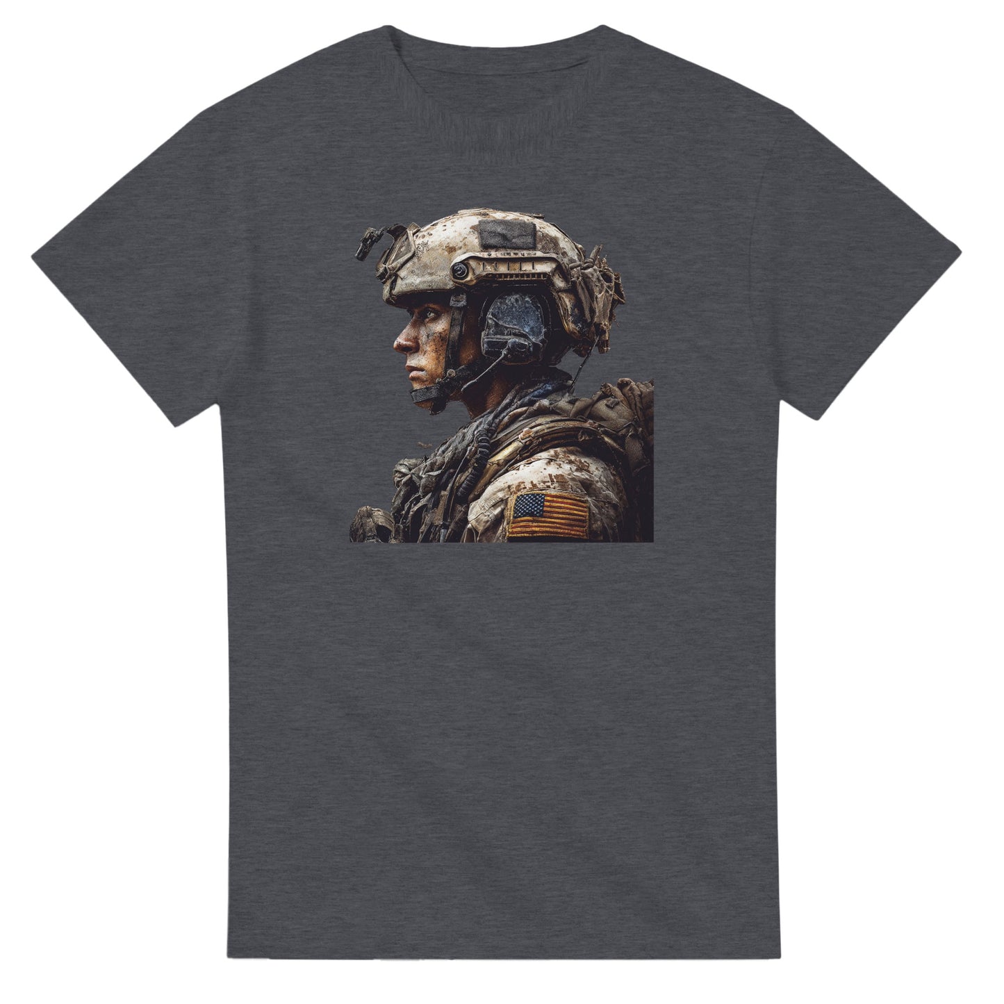 Rugged Patriot on a heavyweight t-shirt