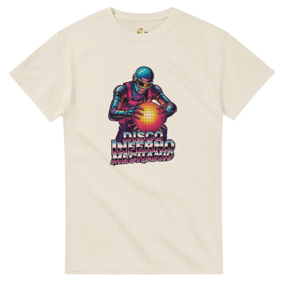 Disco Inferno Mechanic graphic design on a Heavyweight T-shirt