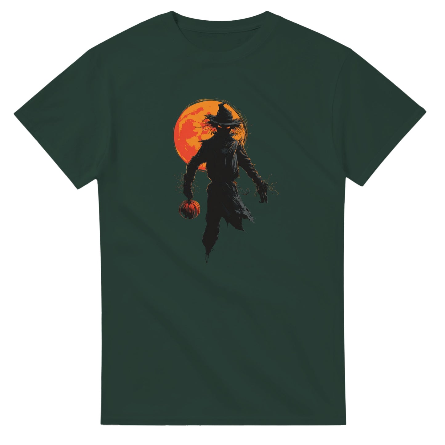 Spooky Scarecrow on a Heavyweight T-shirt