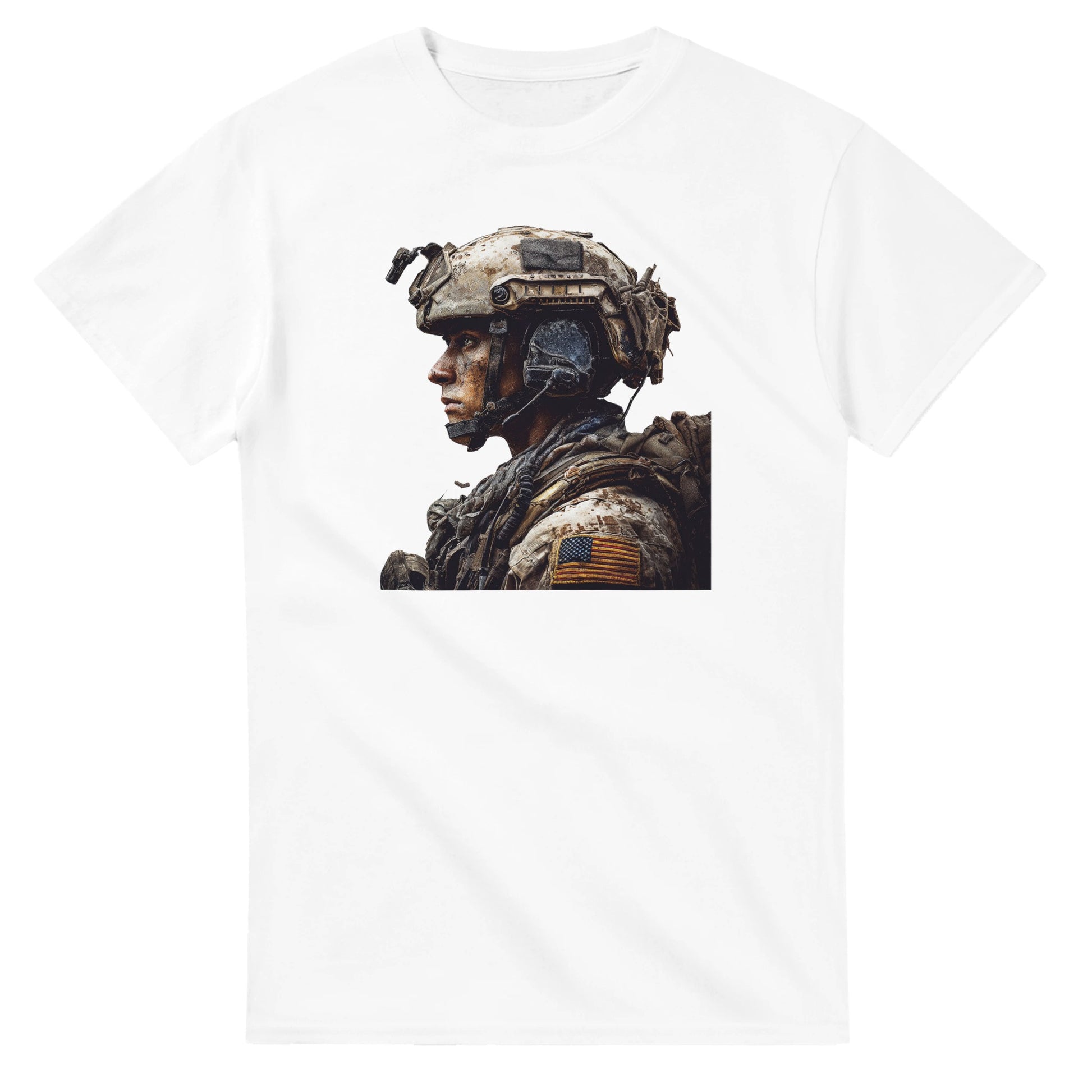 Rugged Patriot on a heavyweight t-shirt