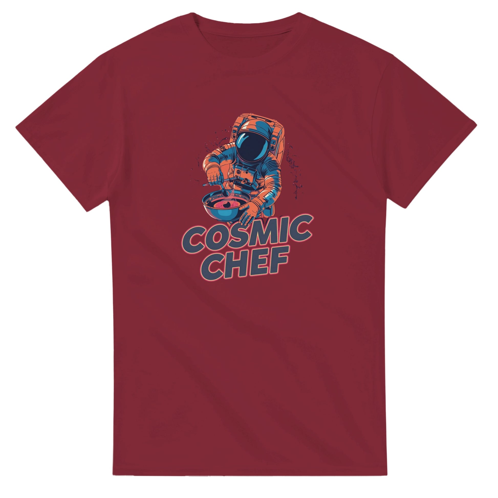 Cosmic Chef Astronaut graphic design on a Heavyweight T-shirt