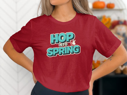 Hop Into Spring Bunny Egg Graphic Design T-Shirt
Spring Shirt, Easter T-Shirt, Bunny Ears Tee, Seasonal Apparel, Graphic Tee, Holiday Top, Women's T-Shirt, Casual Wear, Red Shirt, Maroon Top, Spring Fashion, Cute Design, Easter Bunny, Springtime Tee, Festive Shirt, Gift Idea, Women's Apparel, Relaxed Fit, Crew Neck, Printed Shirt