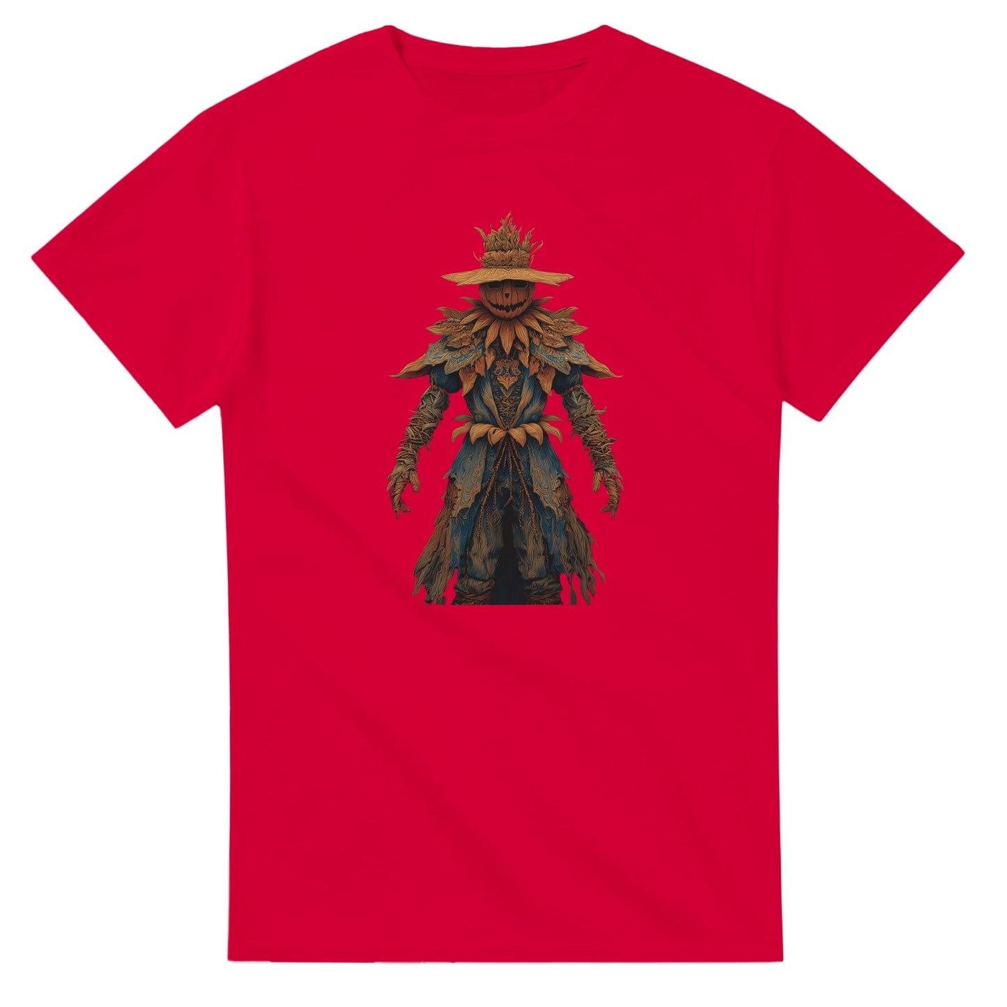 Haunted Harvest Scarecrow on a Heavyweight T-shirt