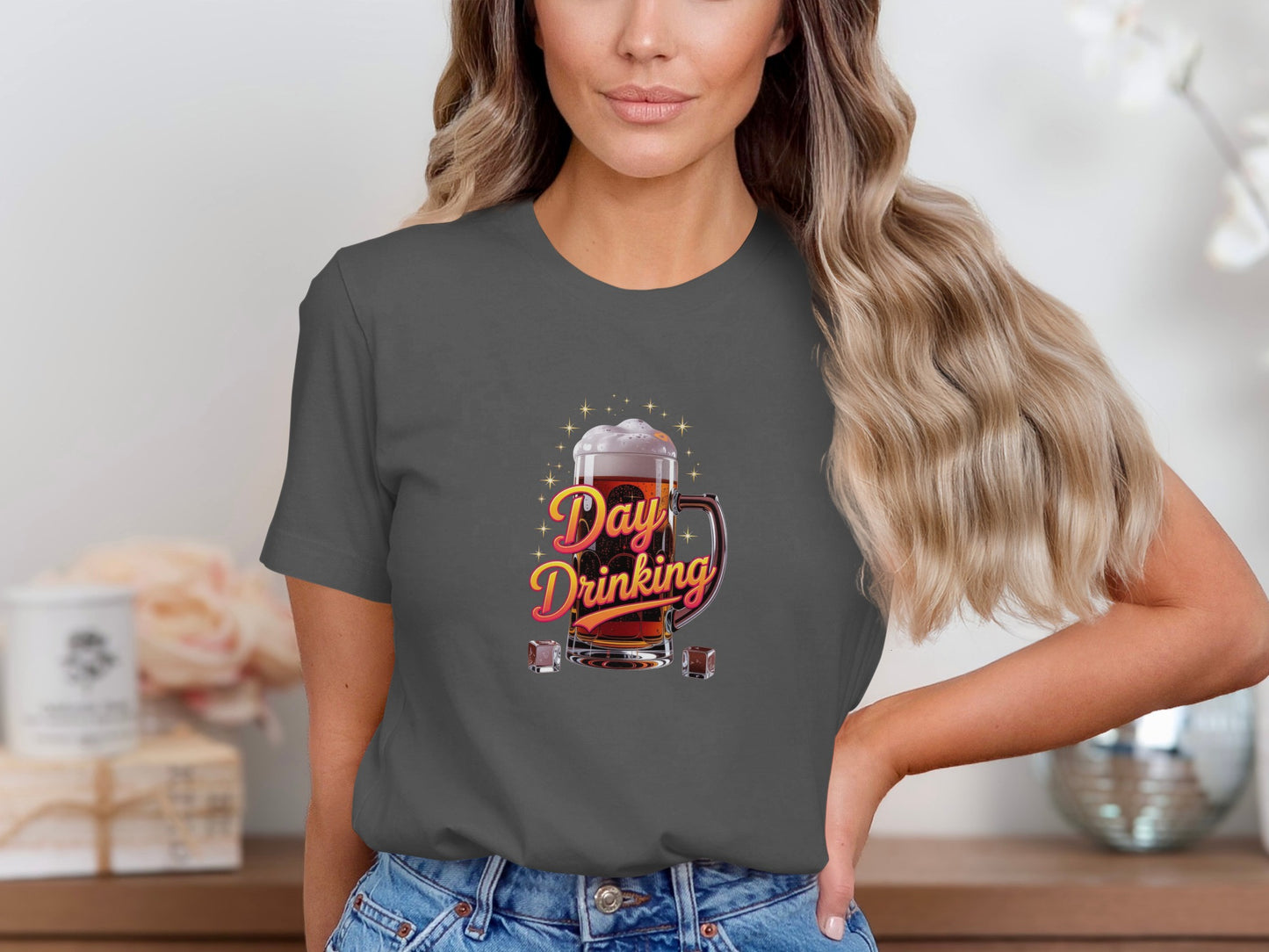 Fun Day Drinking Graphic T-Shirt for Casual Outings